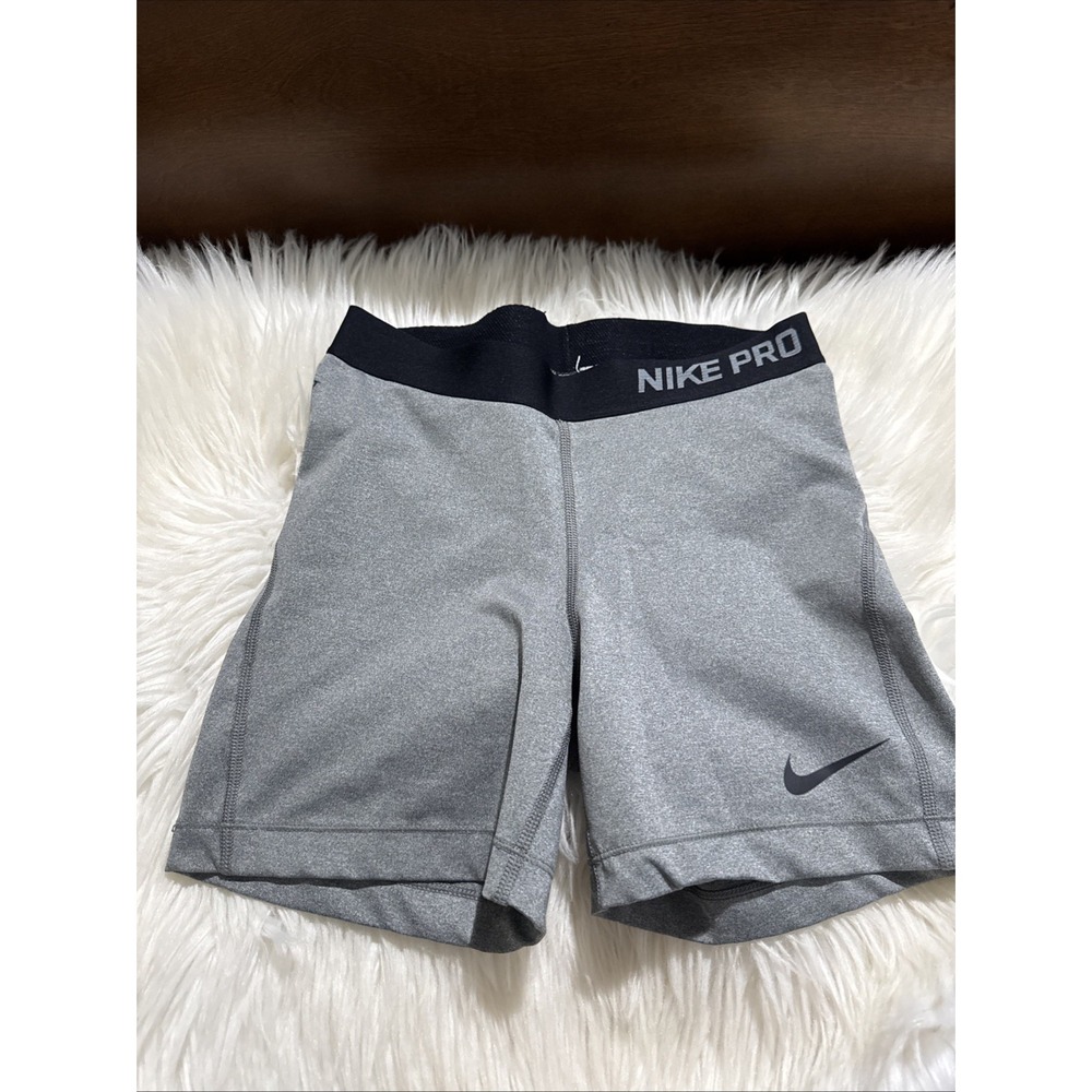 Nike Pro Small Athletic Compression Shorts Gray EUC